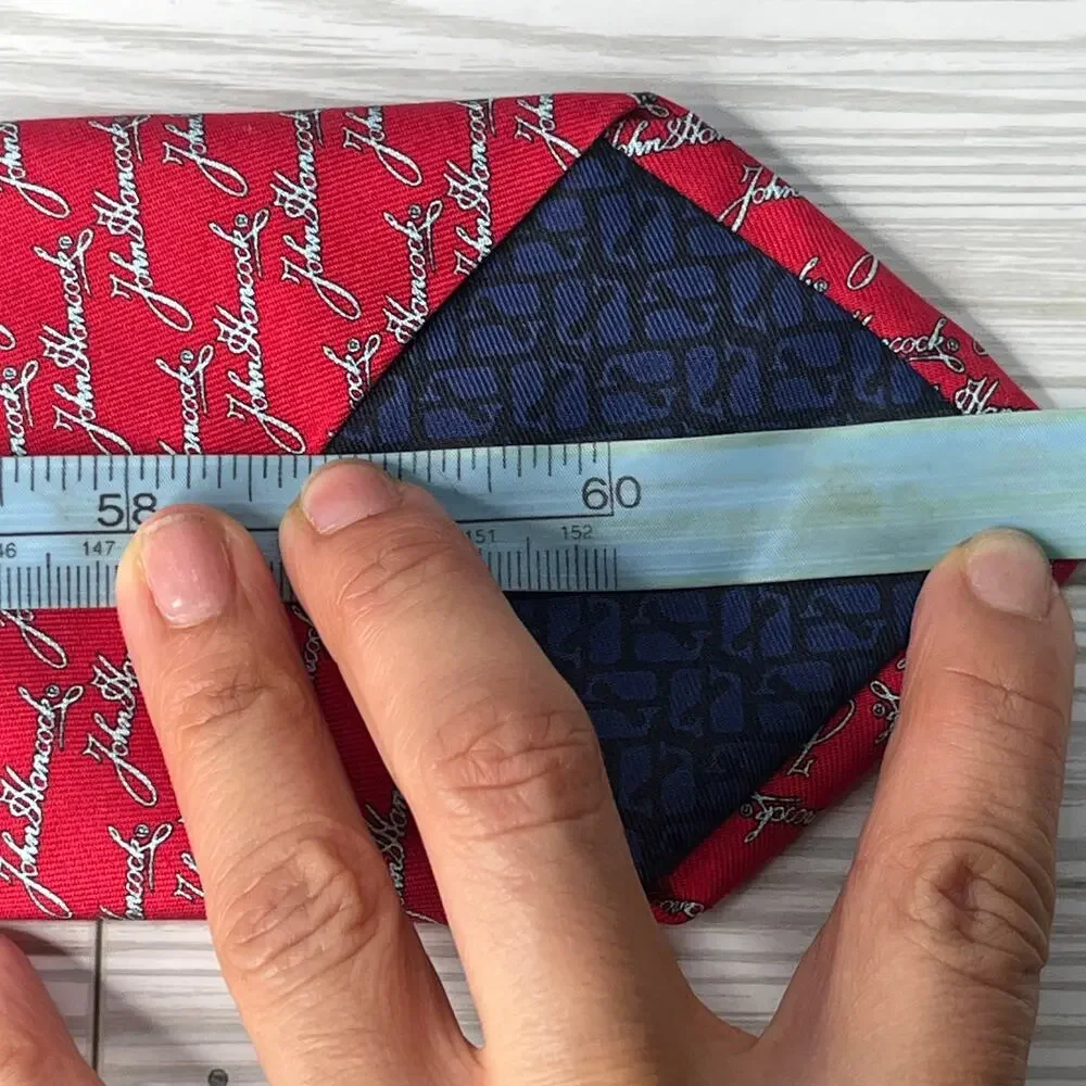 Vineyard‎ Vines Men's Custom Collection John Hancock Red Silk Tie Made in USA